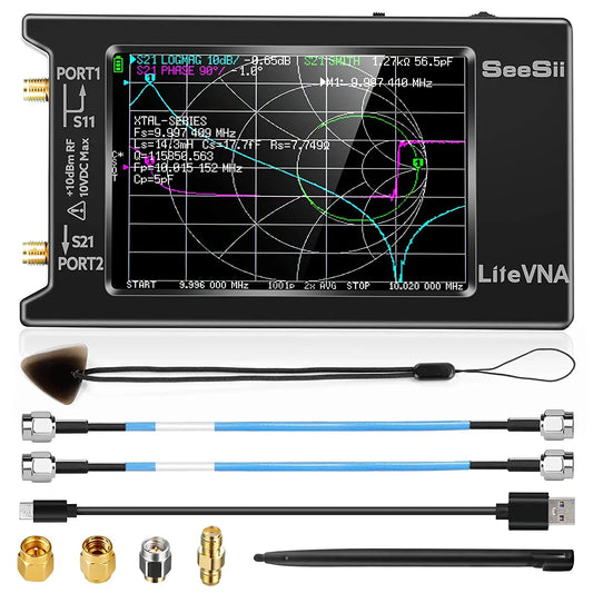 LiteVNA 4 inch NanoVNA 50kHz-6.3GHz / 10KHz -1.5GHz Vector Network AnaHam Radios