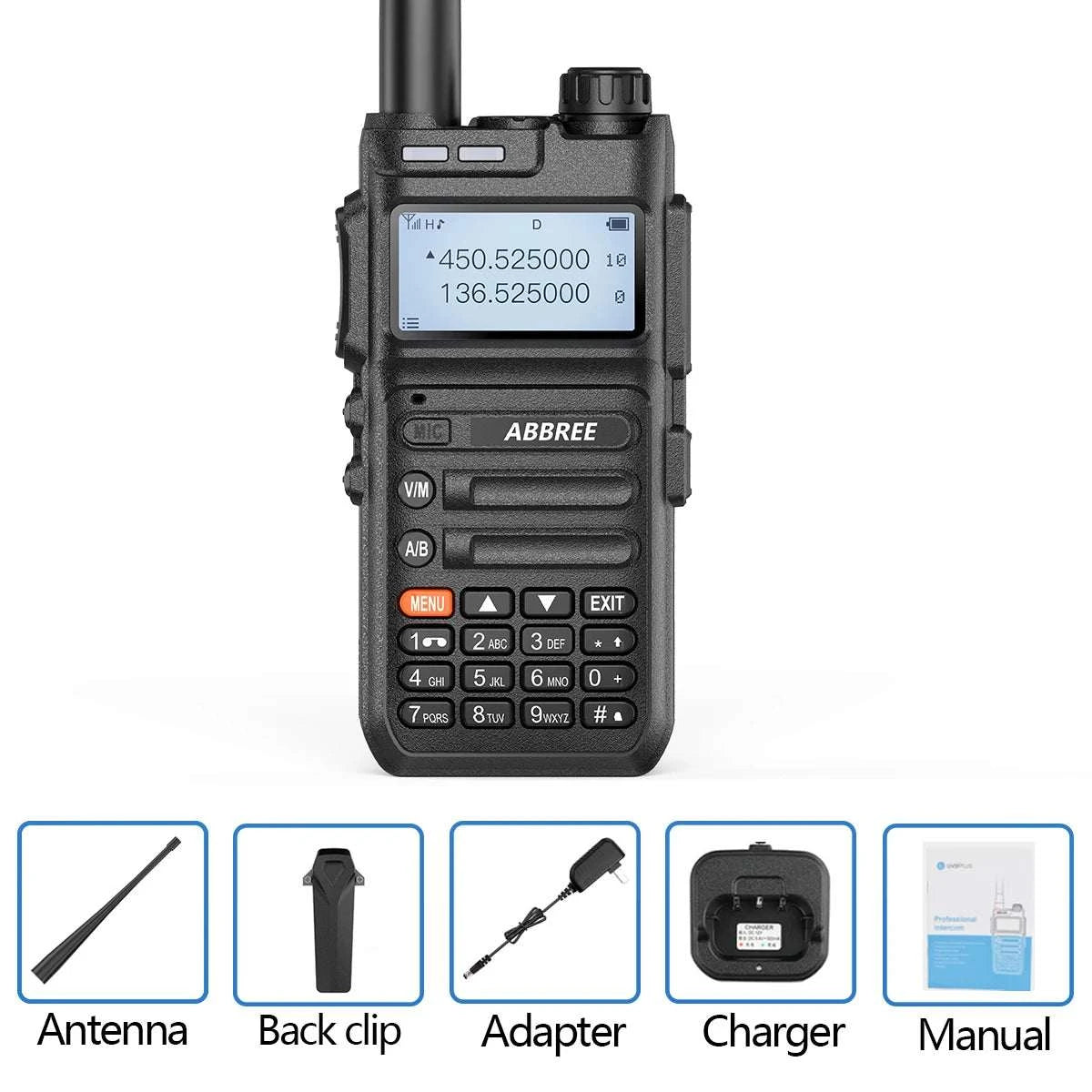 ABBREE AR-F8 Wireless copy frequency with 999CH GPS123-520mhz full banHappy RadiosABBREE AR-F8 Wireless copy frequency