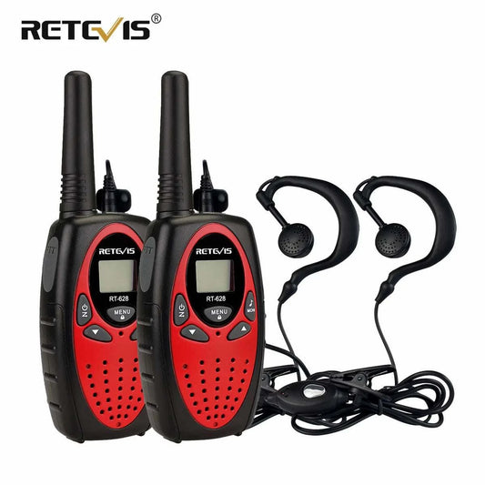 4 Colors Retevis RT628 Mini Walkie-Talkie 2pcs For Kids+2pcs 1Pin HeadHappy Radios4 Colors Retevis RT628 Mini Walkie-Talkie 2pcs