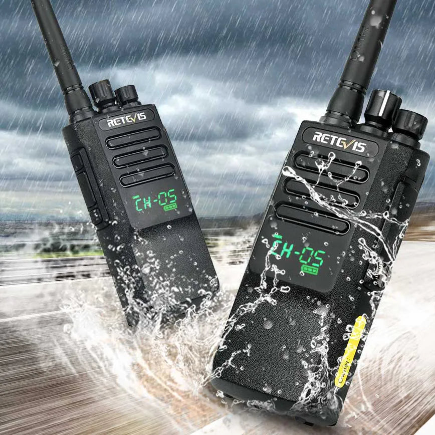 High Power Retevis RT50 DMR Digital Walkie Talkie 2PCS UHF IP67 WaterpHam Radios