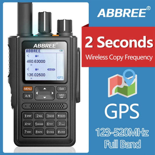 ABBREE AR-F8 Wireless copy frequency with 999CH GPS123-520mhz full banHappy RadiosABBREE AR-F8 Wireless copy frequency