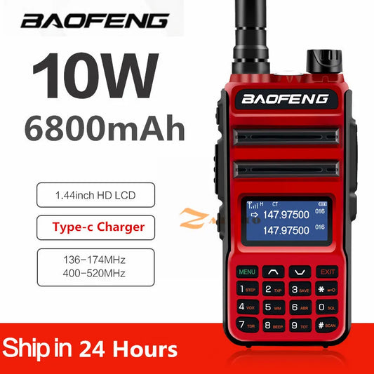 BaoFeng  UV10R Pro 10W Walkie Talkie Transmitter Long Range UV-10R proHam Radios