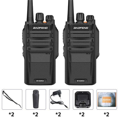 2pc Walkie Talkie Long Range 10KM BF S56 Max IP67 Waterproof High PoweHam Radios