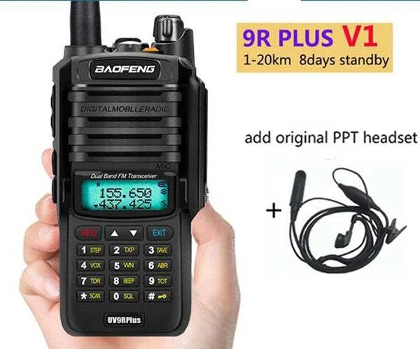 2023 10W Baofeng UV 9R plus 40 km walkie talkie for hunting 50 km hf tHam Radios