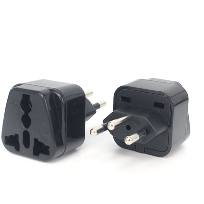 Universal Black Copper 10A 250V EURO UK AU USA EU to Swiss Switzerland Suisse 3 Pin AC Power Plug Converter Travel Adapter