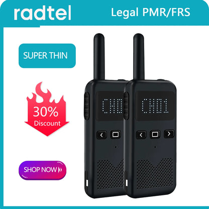 Mini Walkie Talkie Radtel RT19 KD-C70 Portable Two Way Radio PMR FRS RHappy RadiosMini Walkie Talkie Radtel RT19 KD-C70 Portable