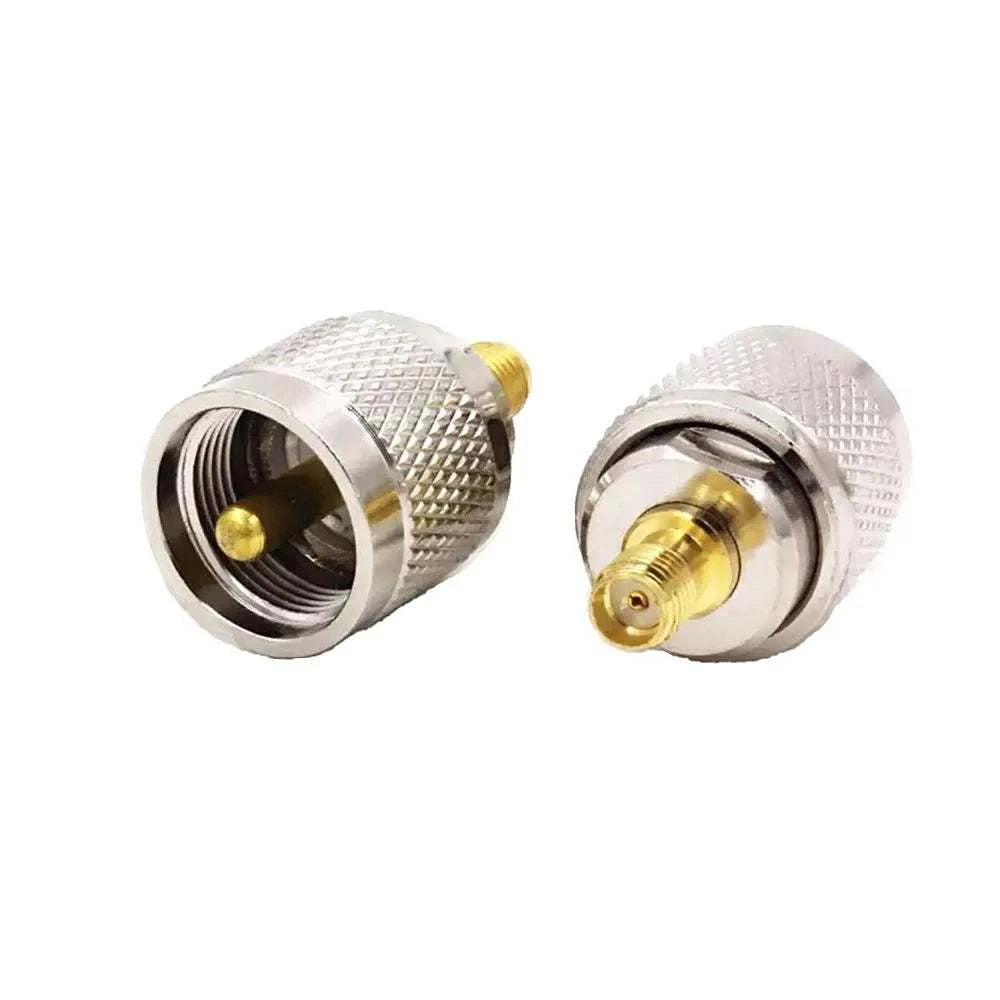 1PCS SMA to UHF Nickel/Gold Plated Car CB Radio Walkie Talkies AntennaHappy Radios1PCS SMA