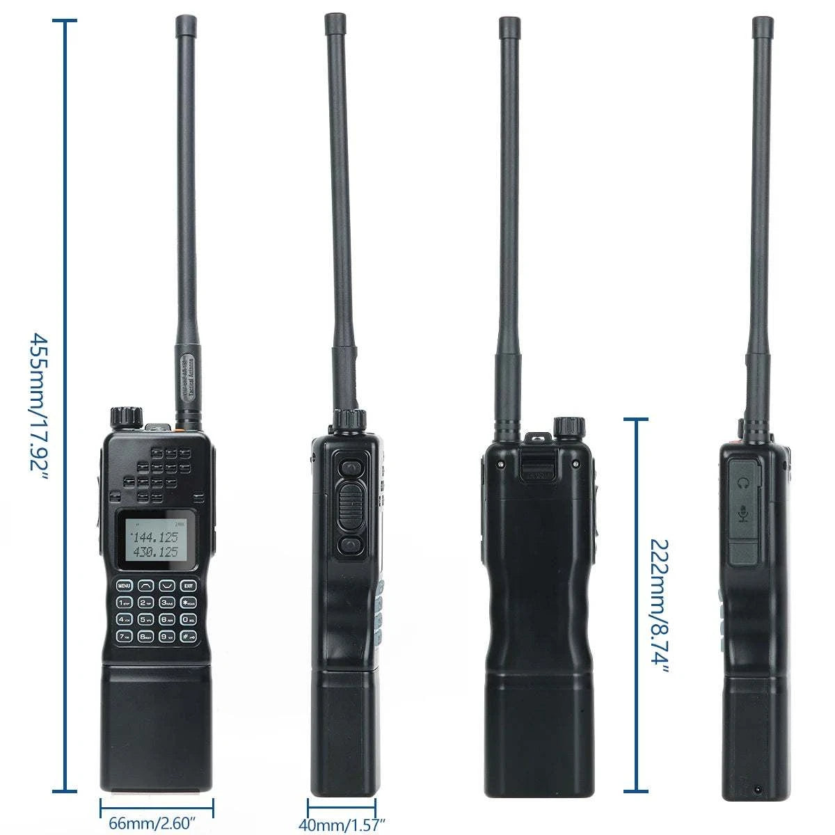 AR-152 15W High Powerful Dual Band VHF/UHF Long Range Tactial Game WalHam Radios