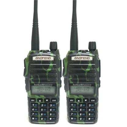 2pcs Baofeng UV 82 Portable Two Way Ham Radio Add Foldable Antenna 5-1Happy Radios2pcs Baofeng UV 82 Portable