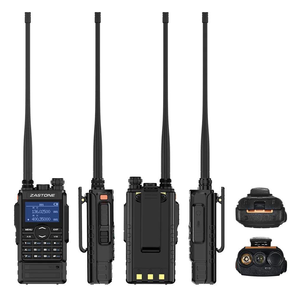 Zastone M7 dual band 5W walkie talkie 136-174 400-480mhz 250 channels Ham Radios