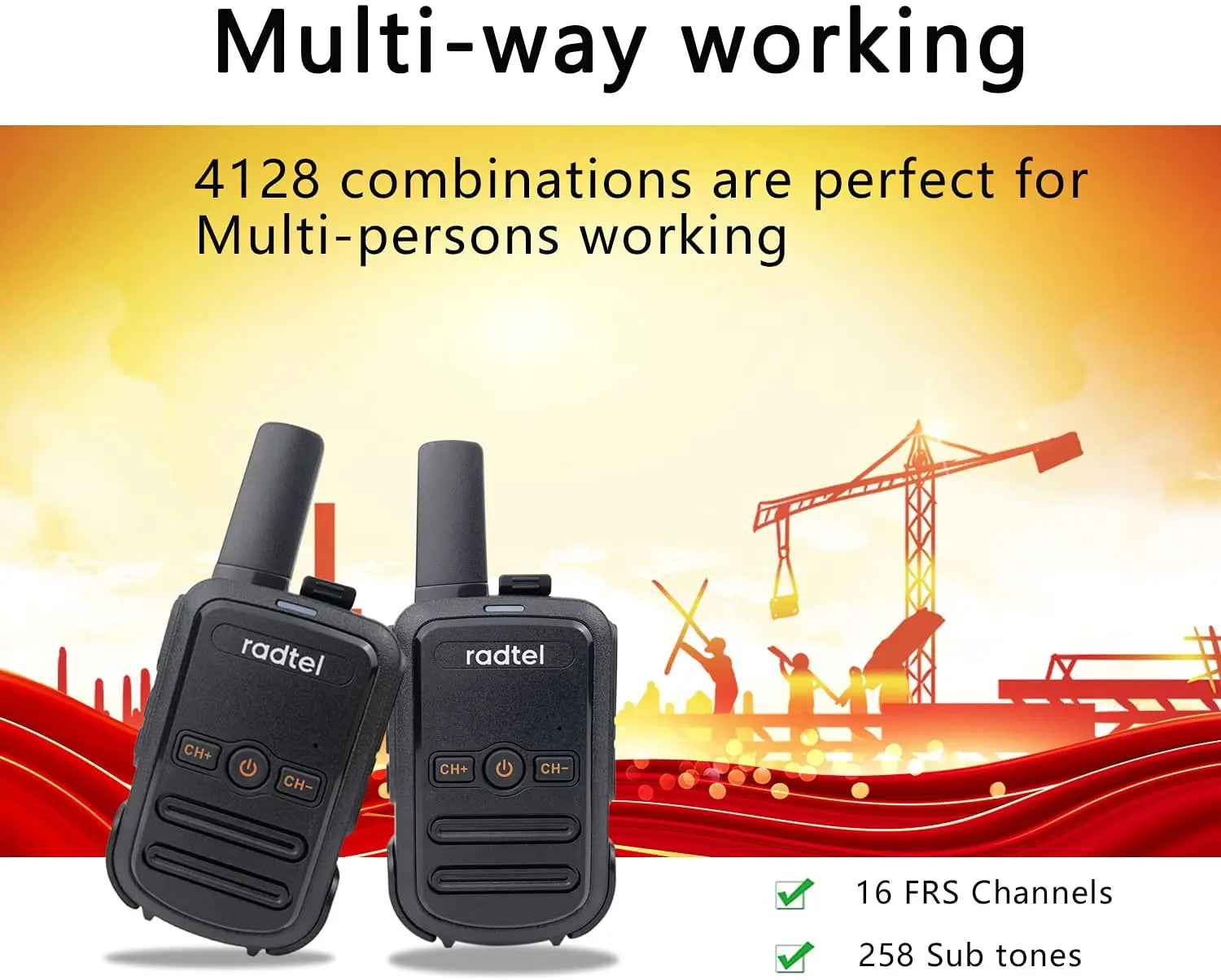 Mini Walkie Talkie Radtel RT12 Portable Two Way Radio PMR FRS Radio CoHappy RadiosMini Walkie Talkie Radtel RT12 Portable