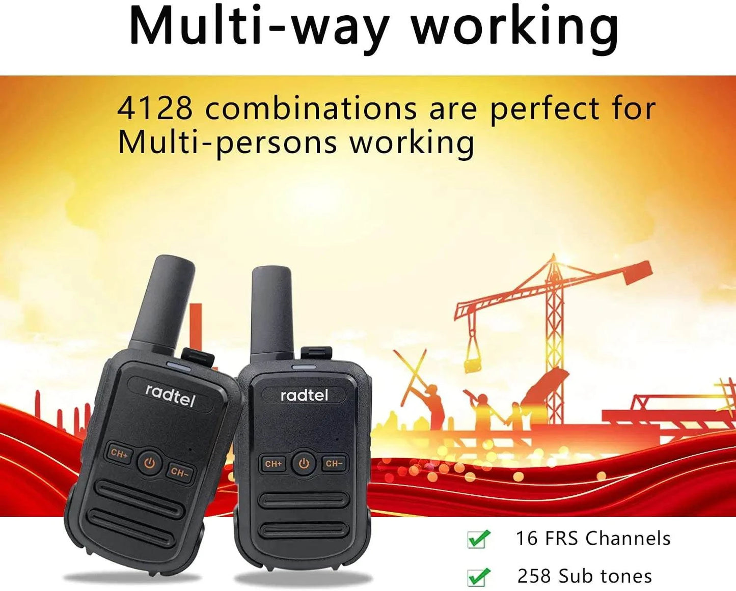 4pcs Mini Walkie Talkie Radtel RT12 Portable Two Way Radio Station PMRHappy Radios4pcs Mini Walkie Talkie Radtel RT12 Portable