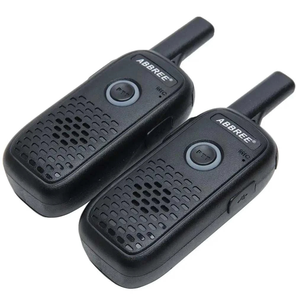 4PCS ABBREE AR-Q2 Professional Handy mini Walkie Talkie Mini VOX USB CHam Radios