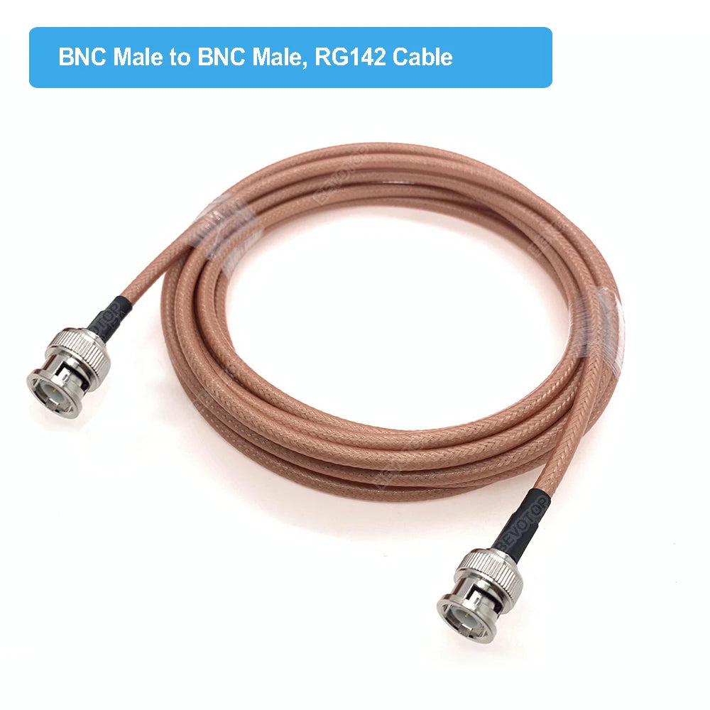 RG142 Cable Right Angle BNC Male to BNC Male 90 Degree Plug High QualiHam Radios