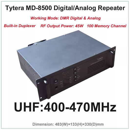 Tytera TYT MD-8500 UHF 400-470MHz DMR Digital & Analog Professional WaHam Radios