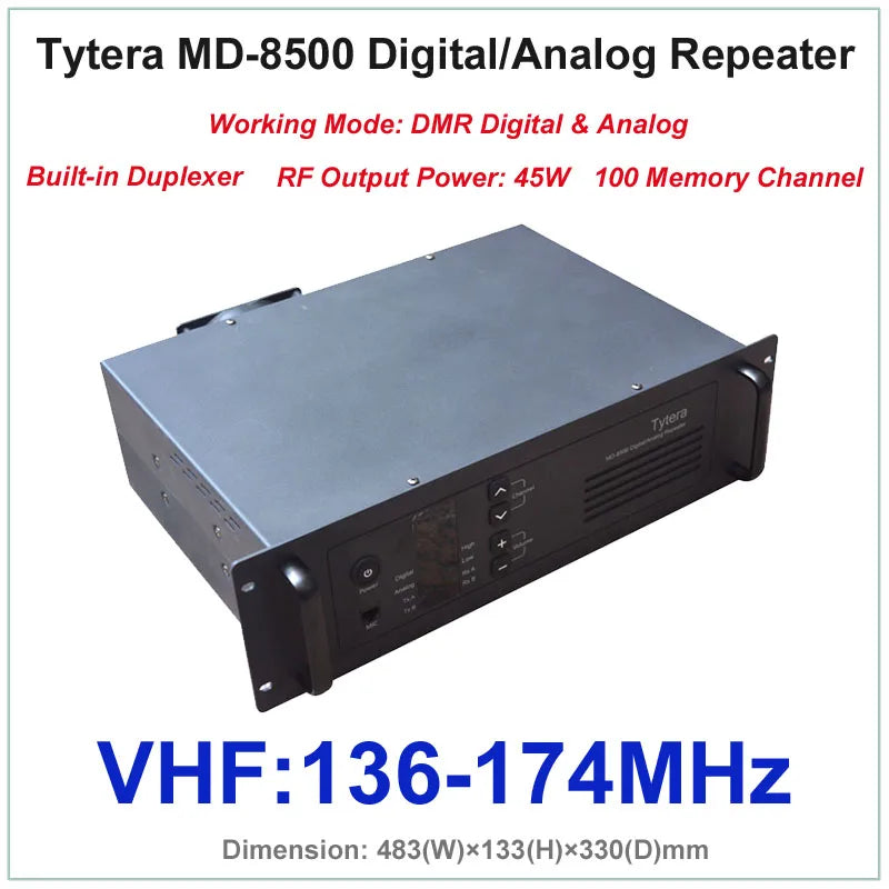 Repeater TYT MD-8500 VHF 136-174MHz DMR Digital & Analog Professional Ham Radios