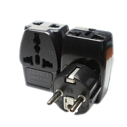 Universal Travel Adapter 1 TO 3 US AU UK to EU Plug Travel Wall AC Power Adapter 250V 10A Socket Converter PLUG TYPE E F