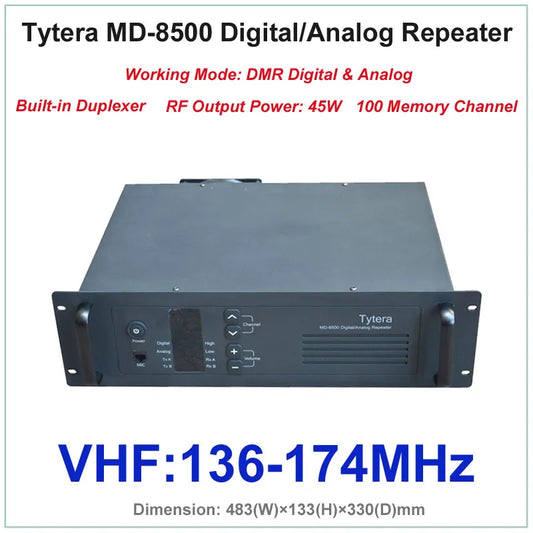 Repeater TYT MD-8500 VHF 136-174MHz DMR Digital & Analog Professional Ham Radios