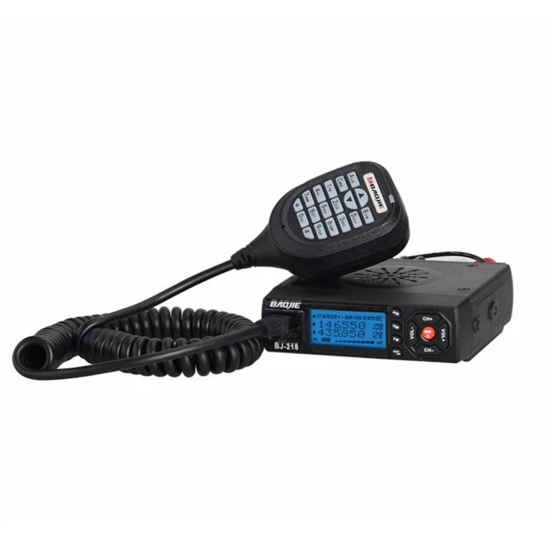 BAOJIE BJ-218 Mini Car Walkie Talkie 10KM 25W Dual Band VHF/UHF 136-17Ham Radios