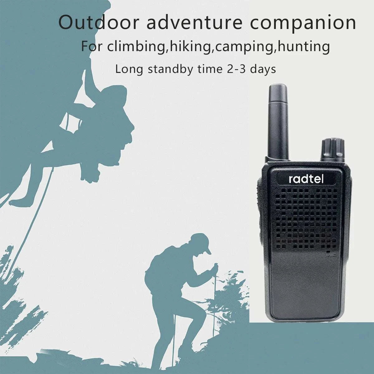 4 pcs Walkie Talkie Radtel RT518 22CH Two Way Radio PMR  FRS Radio ComHappy Radios4 pcs Walkie Talkie Radtel RT518 22CH