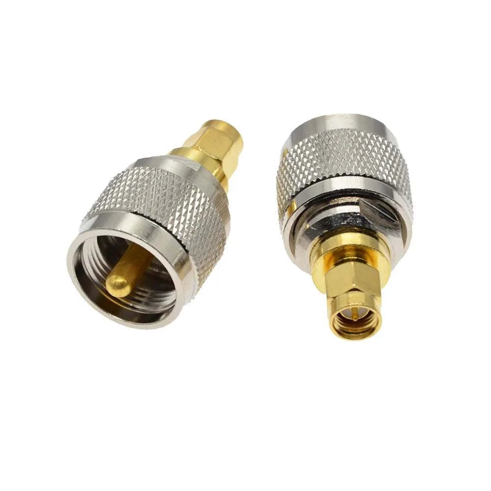 1PCS SMA to UHF Nickel/Gold Plated Car CB Radio Walkie Talkies AntennaHappy Radios1PCS SMA