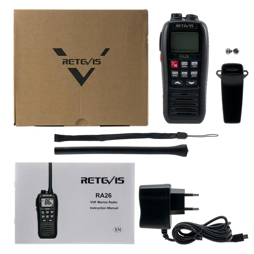 Retevis RA26 Portable VHF Marine Radio Floating Walkie Talkie WaterproHam Radios