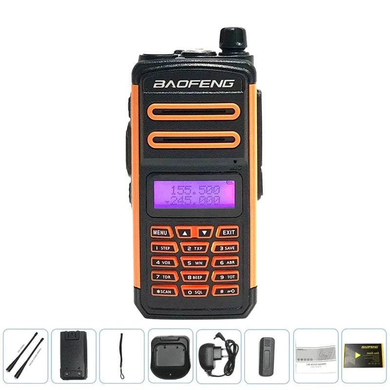 2021 BF X3 Plus High Power Walkie Talkie Long Range Tri-band Ham CB RaHappy Radios2021 BF X3