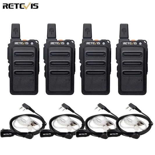 ETEVIS Walkie Talkie 4 Pieces PMR 446 VOX Two-way Radio RT19/RT619 TraHappy RadiosETEVIS Walkie Talkie 4 Pieces PMR 446 VOX