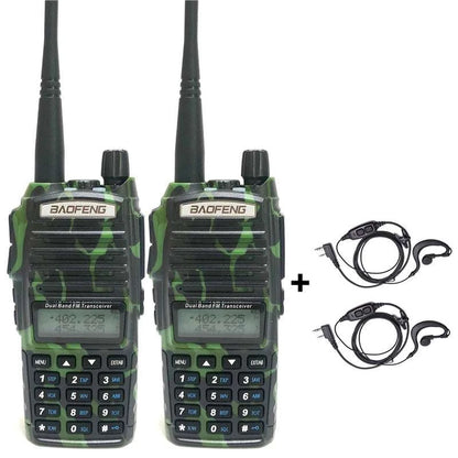 2pcs Baofeng UV 82 Portable Two Way Ham Radio Add Foldable Antenna 5-1Happy Radios2pcs Baofeng UV 82 Portable