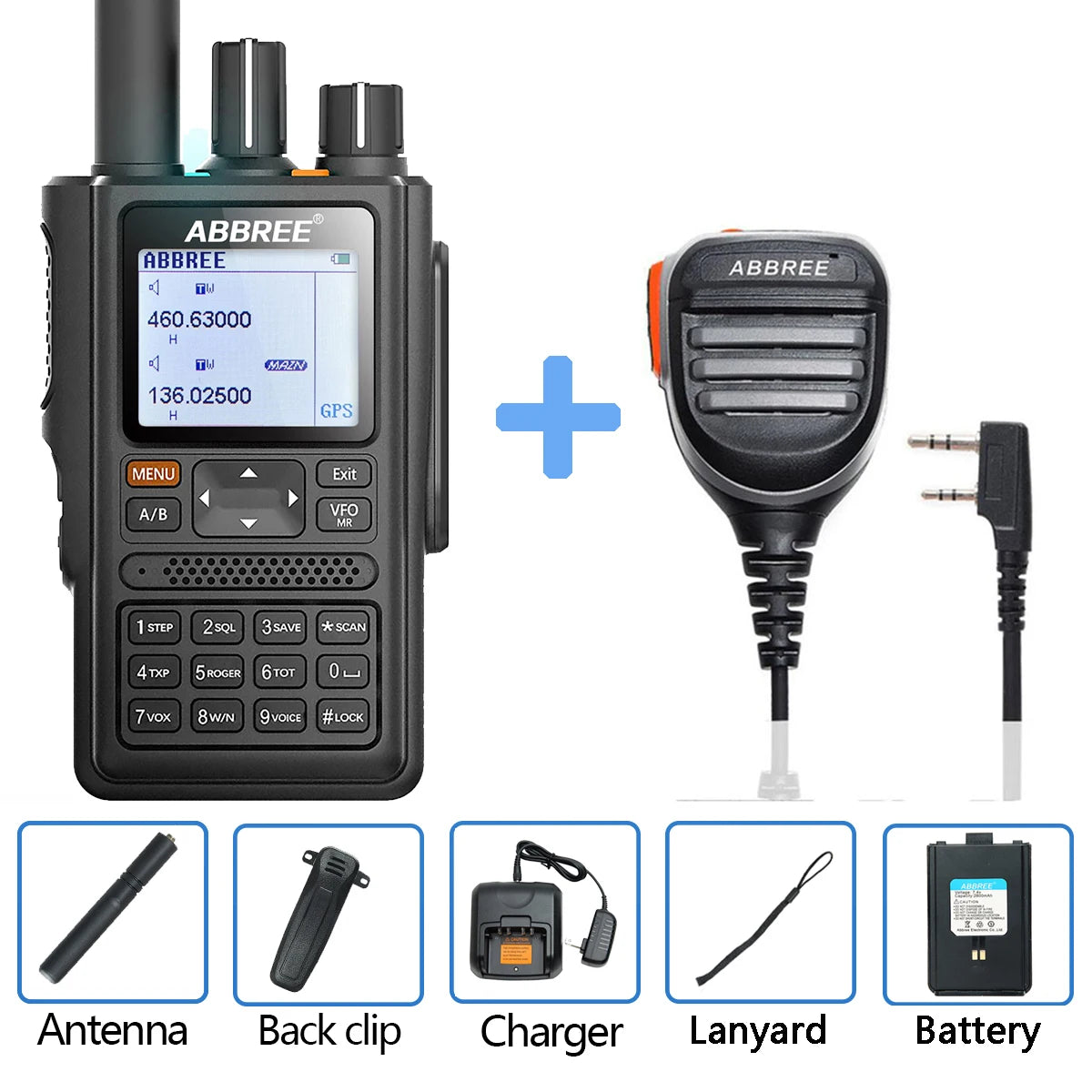 ABBREE AR-F8 Wireless copy frequency with 999CH GPS123-520mhz full banHappy RadiosABBREE AR-F8 Wireless copy frequency