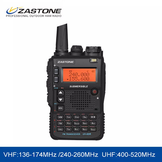 Zastone UV-8DR Mini Radio Walkie Talkie triband  VHF 136-174MHz 240-46Ham Radios