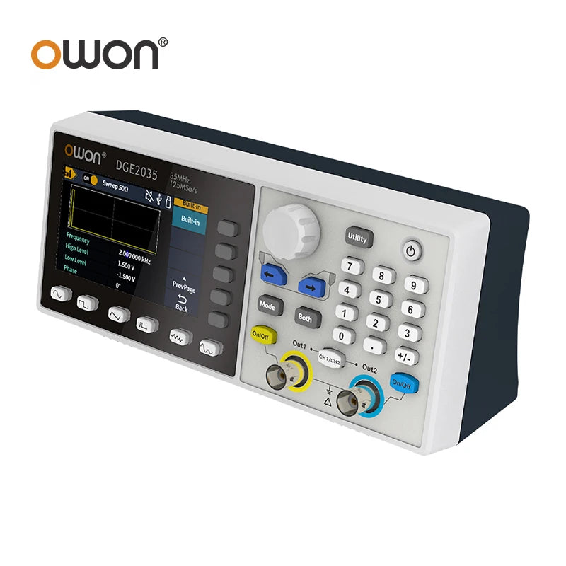 OWON DGE2035 DGE2070 Waveform Signal Generator 70MHz 300MS/s 2CH 14bitHam Radios