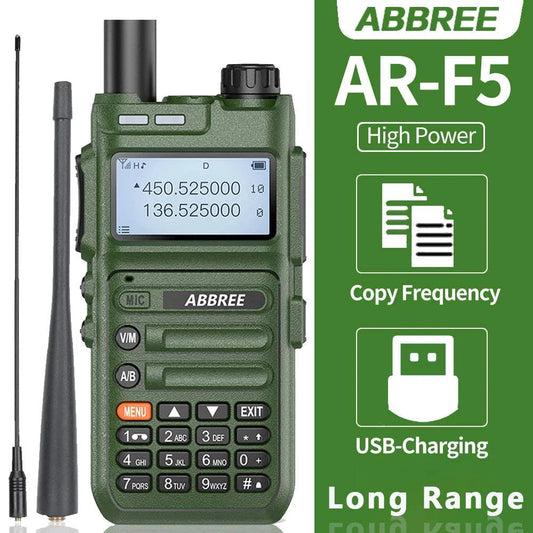 ABBREE AR-F5 10W Powerful Automatic Wireless Copy Frequency support USHam Radios