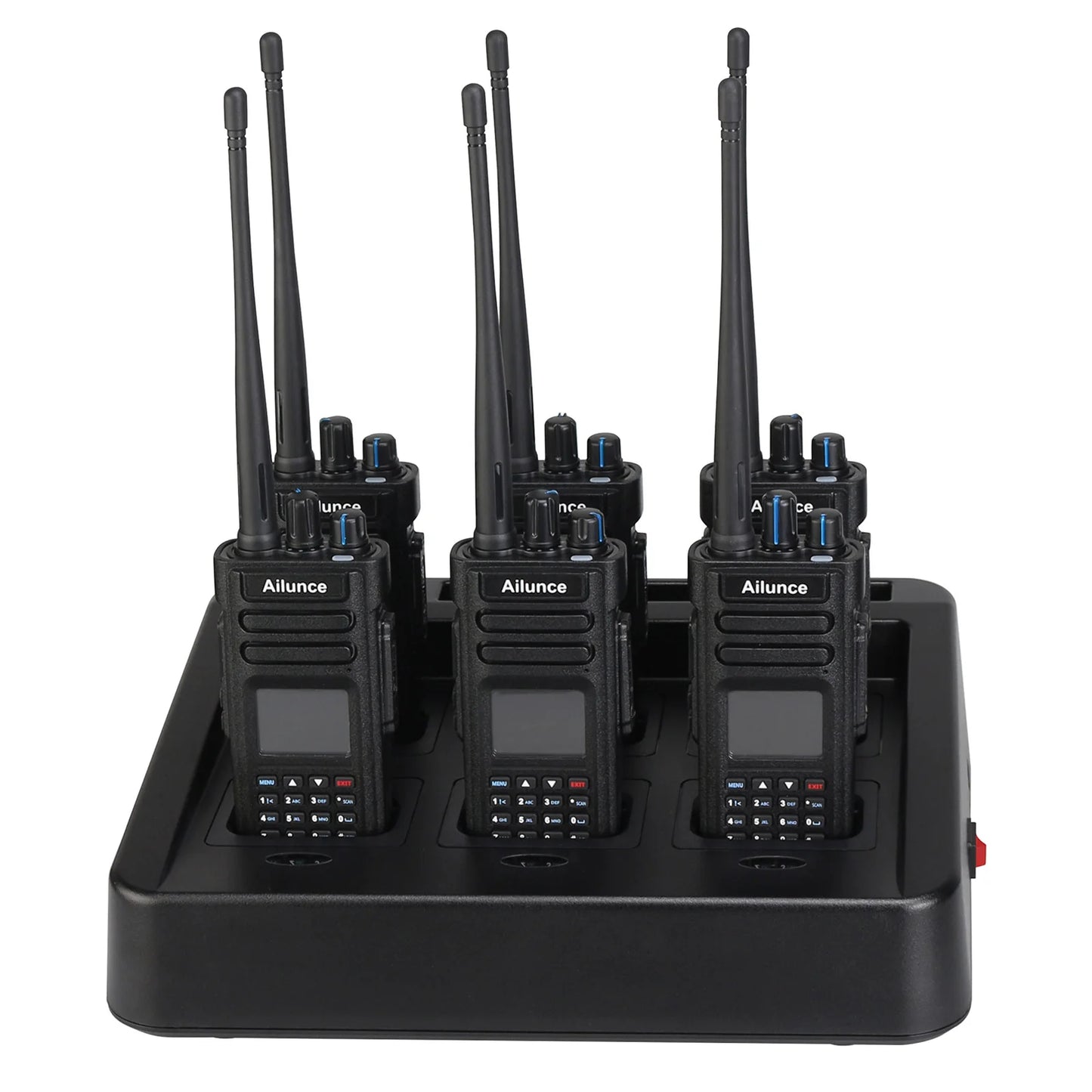 Ailunce HT: 6Pack professional radio set Ailunce HD1 with rapid chargeHam Radios