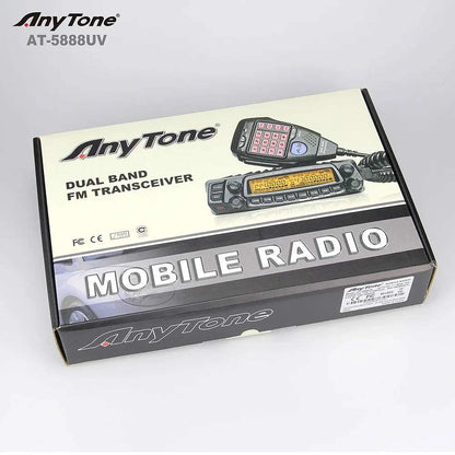 AnyTone AT-5888UV 50W 10KM FM Mobile Radio 136-174MHz 400-480MHz Repeater Compander Scramble Long Distance Wireless