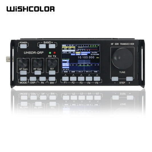 Wishcolor QRP Transceiver MCHF V0.6.3 HF SDR Transceiver Amateur Ham Radio With Power Supply + Microphone
