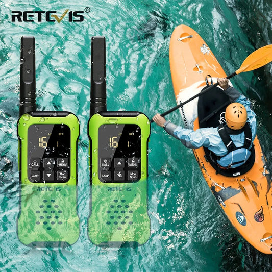 Retevis Walkie Talkie Waterproof IP67 Floating Two-way Radio 2 pcs IncHam Radios