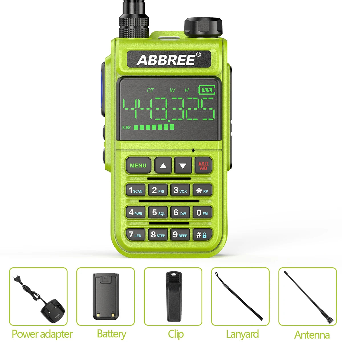 ABBREE AR-518 Air Band Full Band Wireless Copy Frequency Police ScanneHam Radios