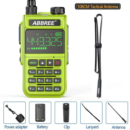 ABBREE AR-518 6 Bands Amateur Air Band Ham Two Way Radio VOX DTMF SOS Happy RadiosABBREE AR-518 6 Bands Amateur Air Band Ham