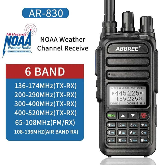 ABBREE AR-830 Air Band Full Band Wireless Copy Frequency High Power WaHam Radios