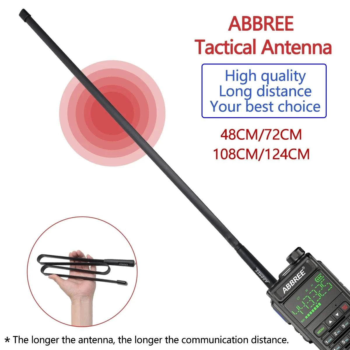 ABBREE AR-518 6 Bands Amateur Air Band Ham Two Way Radio VOX DTMF SOS Happy RadiosABBREE AR-518 6 Bands Amateur Air Band Ham