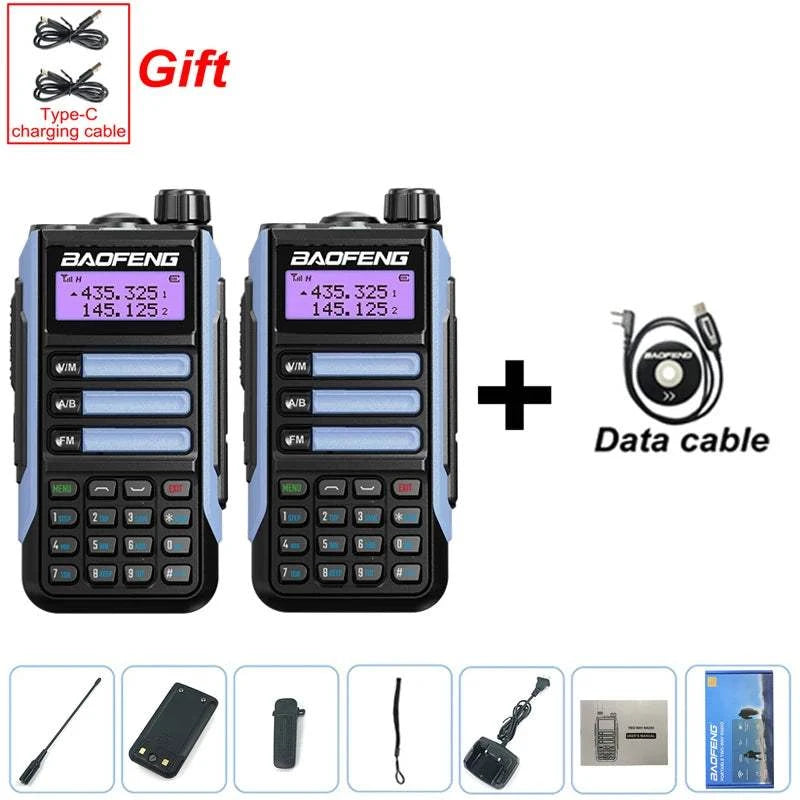 2PCS BAOFENG UV-16 PLUS Walkie Talkie Long Range High Power ProfesionaHappy Radios2PCS BAOFENG UV-16