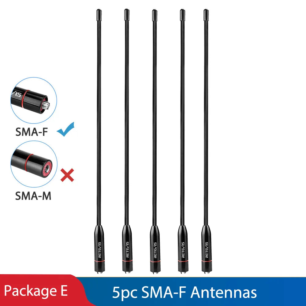 Retevis HA06 Walkie-Talkie Antenna VHF 152MHz 2.15dBi SMA-F or SMA-M fHappy RadiosRetevis HA06 Walkie-Talkie Antenna VHF 152MHz 2