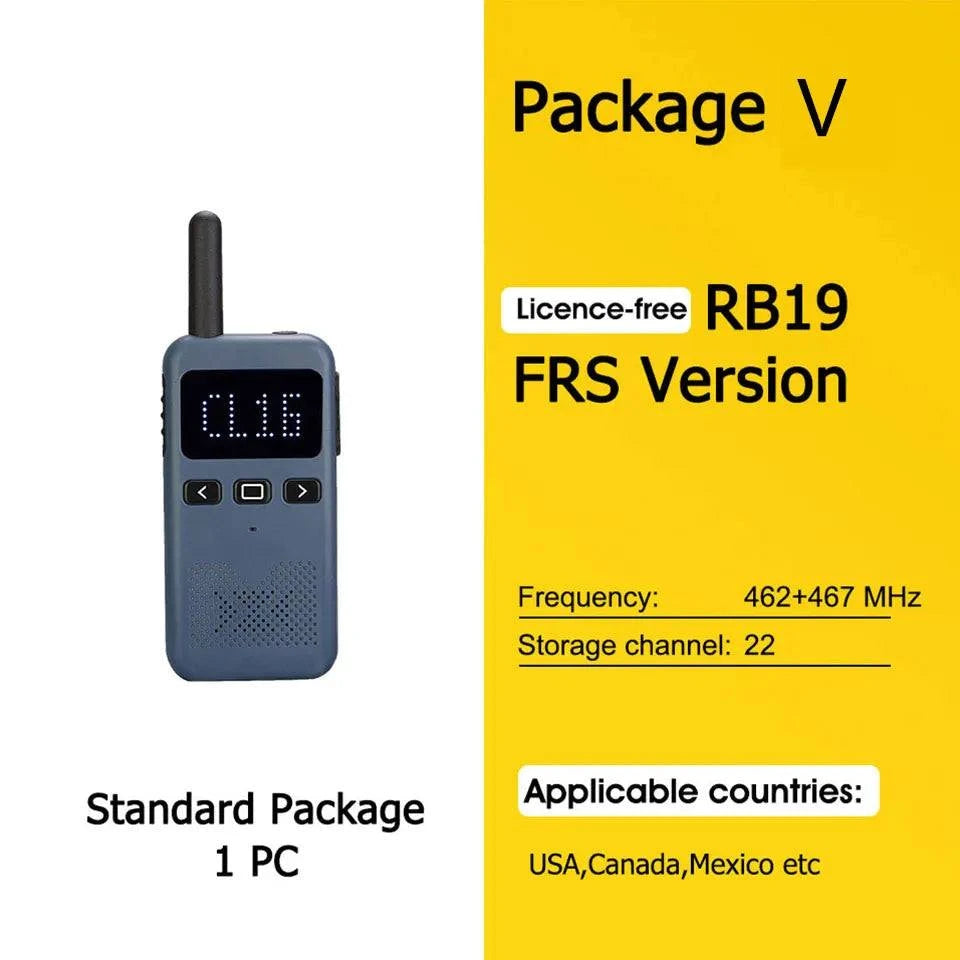 Walkie Talkie Mini Retevis USB Type C Phone RB619 PMR 446 Radio WalkieHappy RadiosWalkie Talkie Mini Retevis USB Type
