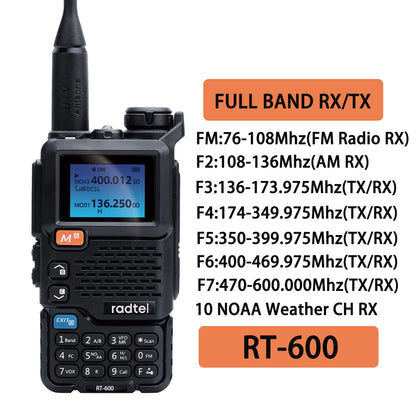 Radtel RT-600 Air Band Walkie Talkie Portable Am Fm Two Way Radio CommHappy RadiosRadtel RT-600 Air Band Walkie Talkie Portable