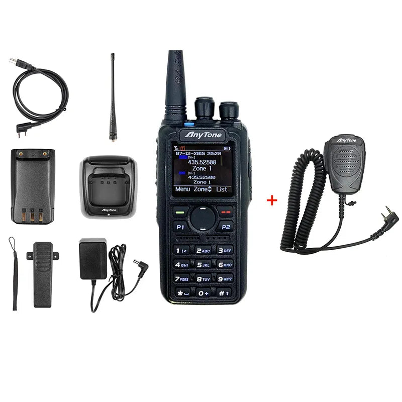 AnyTone Digital DMR Radio AT-D878S UHF 400-480MHz Analog Two Way RadioHappy RadiosAnyTone Digital DMR Radio