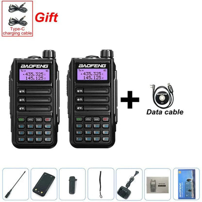 2PCS BAOFENG UV-16 PLUS Walkie Talkie Long Range High Power ProfesionaHappy Radios2PCS BAOFENG UV-16