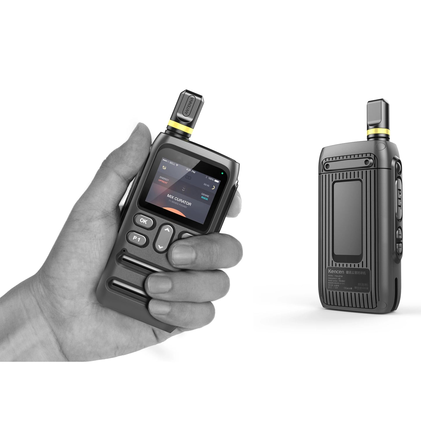 JX-700 4G public network digital walkie-talkie, WIFI/Bluetooth connection, GPS positioning, super long standby time