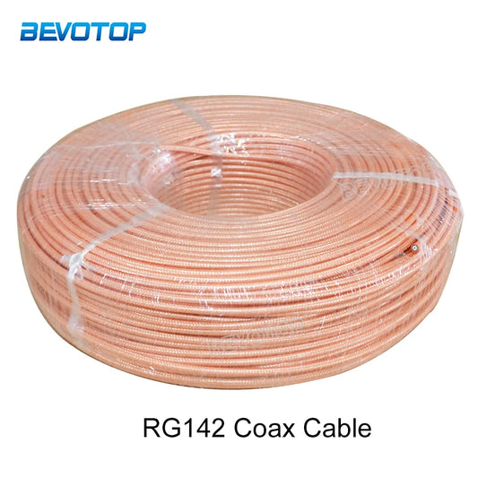 RG142 50-3 Double Shielded RF Coaxial Cable Adapter Connector Coax RG-Ham Radios