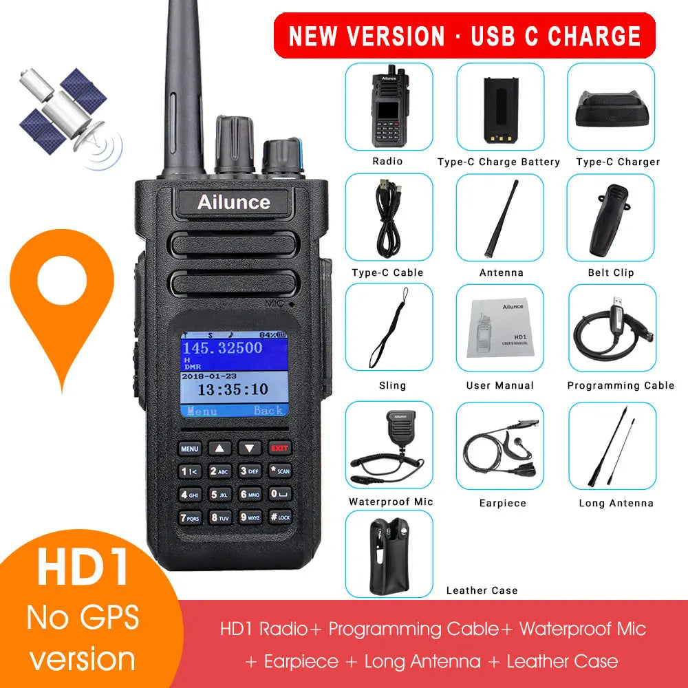 Ailunce HT: Ailunce HD1 DMR Digital Walkie Talkie Ham Radio Long RangeHam Radios